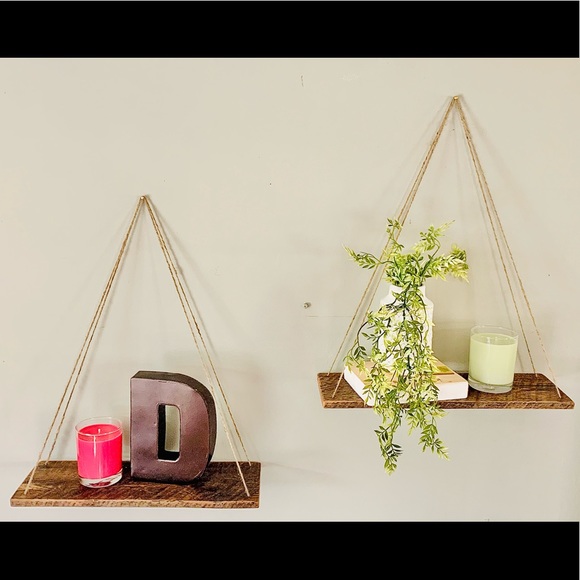 Other - Boho Wall Hanging Shelves - Set of two